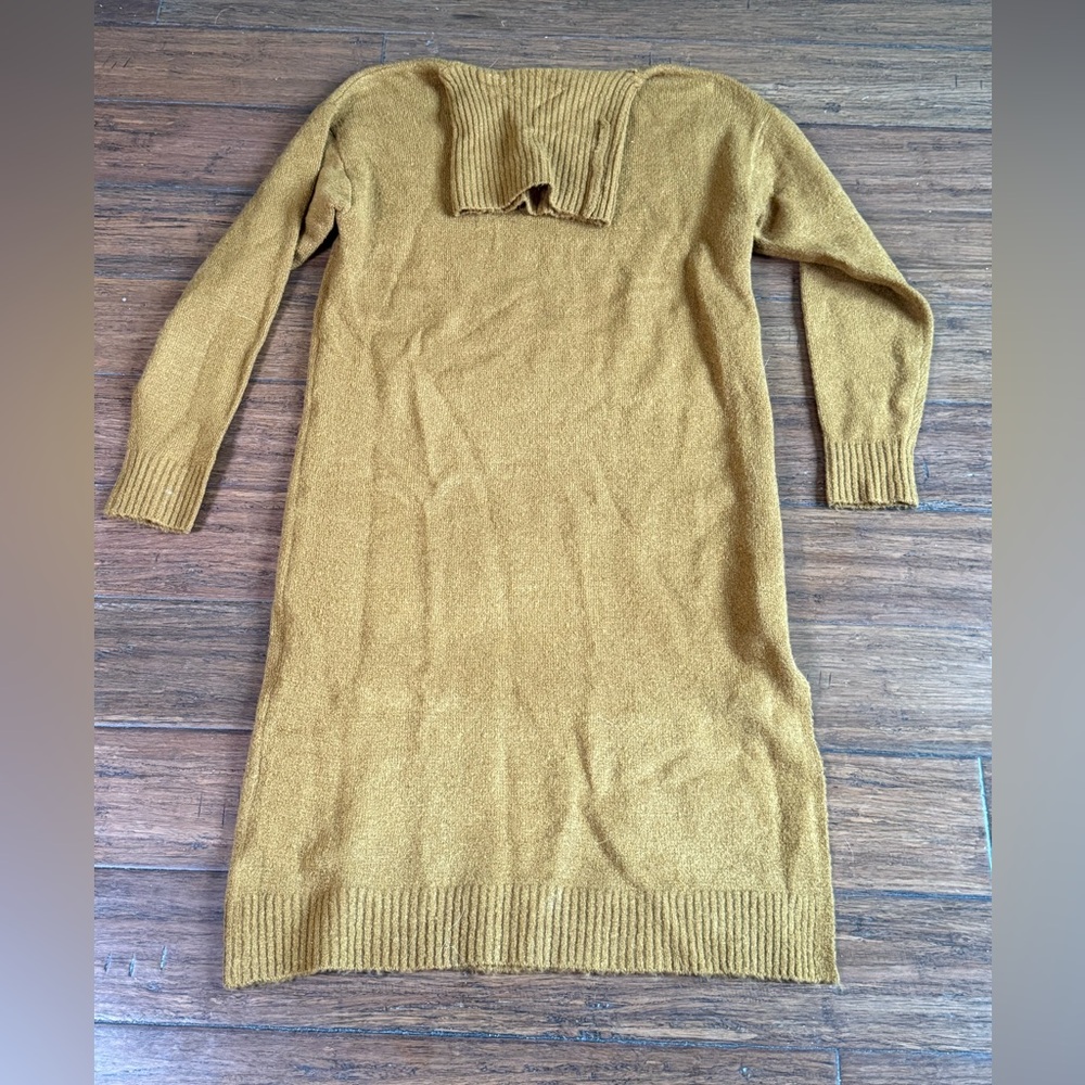 Tan long sleeve dress